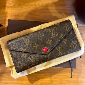 Louis Vuitton Josephine Wallet-red-Authentic